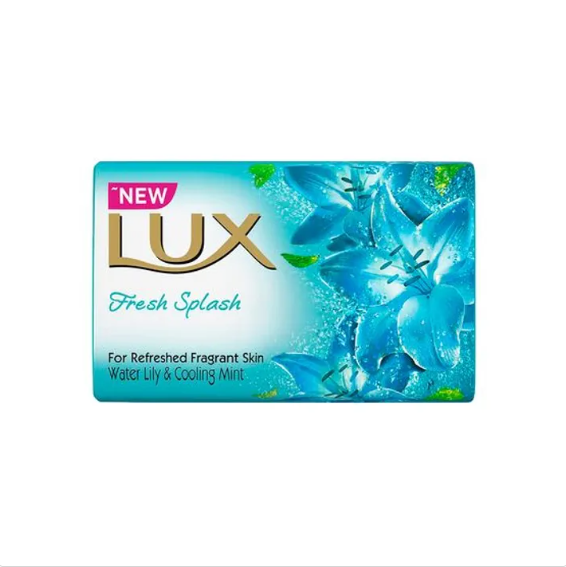 Lux Fresh Splash Water Lily & Cooling Mint Soap Bar, For Refreshed Fragrant Skin, 100 g