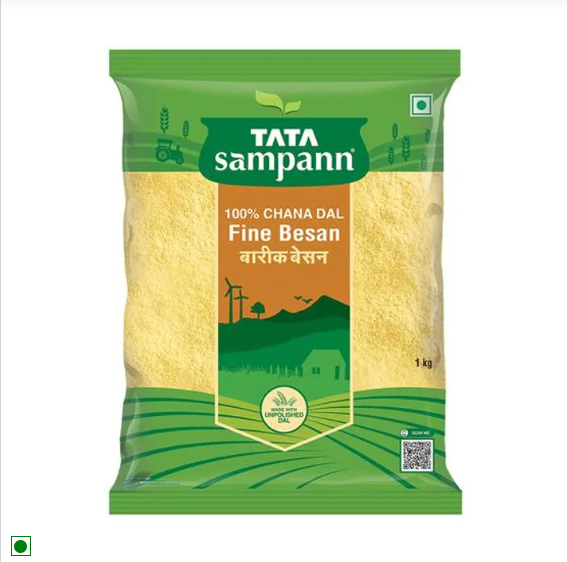 Tata Sampann Fine Besan/Besan Peeth - 100% Chana Dal, 500 g