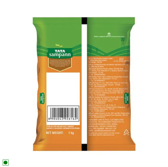 Tata Sampann Unpolished Kala Chana, 1 kg Pouch