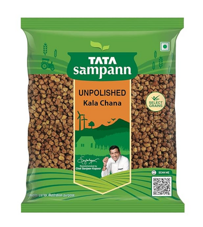 Tata Sampann Unpolished Kala Chana, 1 kg Pouch