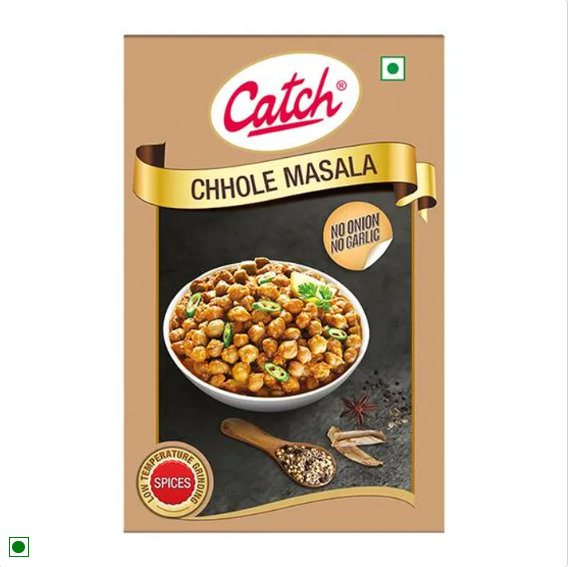 Catch Chhole Masala With No Garlic & Onion - Adds Flavour & Aroma, 100 g Carton