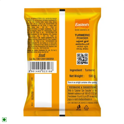 Eastern Turmeric Powder/Arisina Pudi, 500 g Pouch