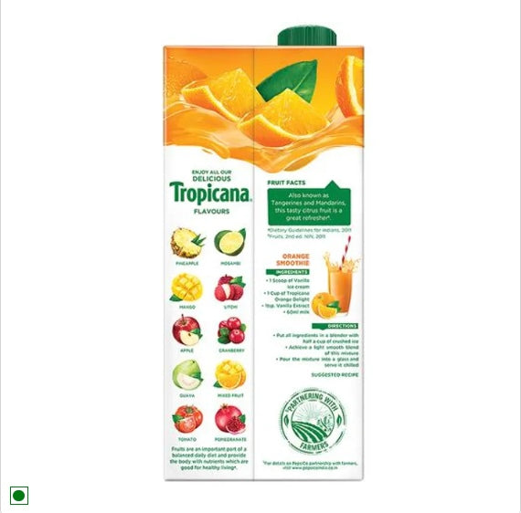 Tropicana Fruit Juice - Delight, Orange, 1 L