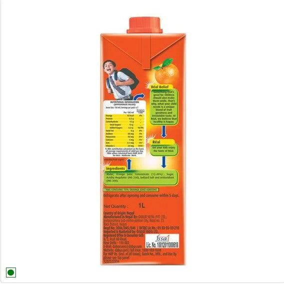 Real Juice - Fruit Power, Orange/Santra, 1 L