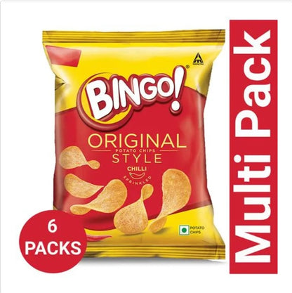 Bingo Potato Chips - Original Style, Chilli, 21 g