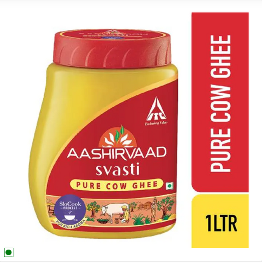 Aashirvaad Svasti Cow Ghee/Tup, 1 L Pet Jar