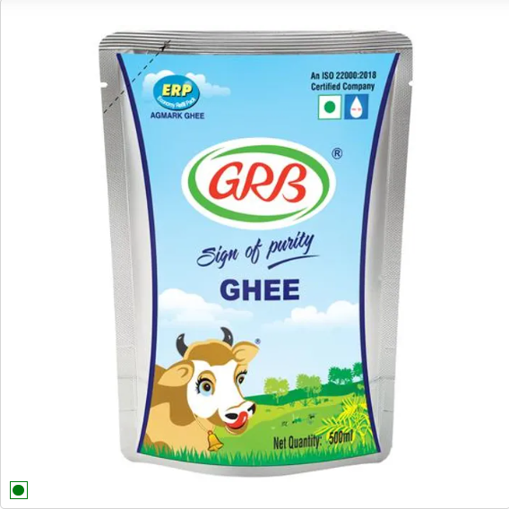 GRB Ghee/Tuppa, 500 ml Bottle