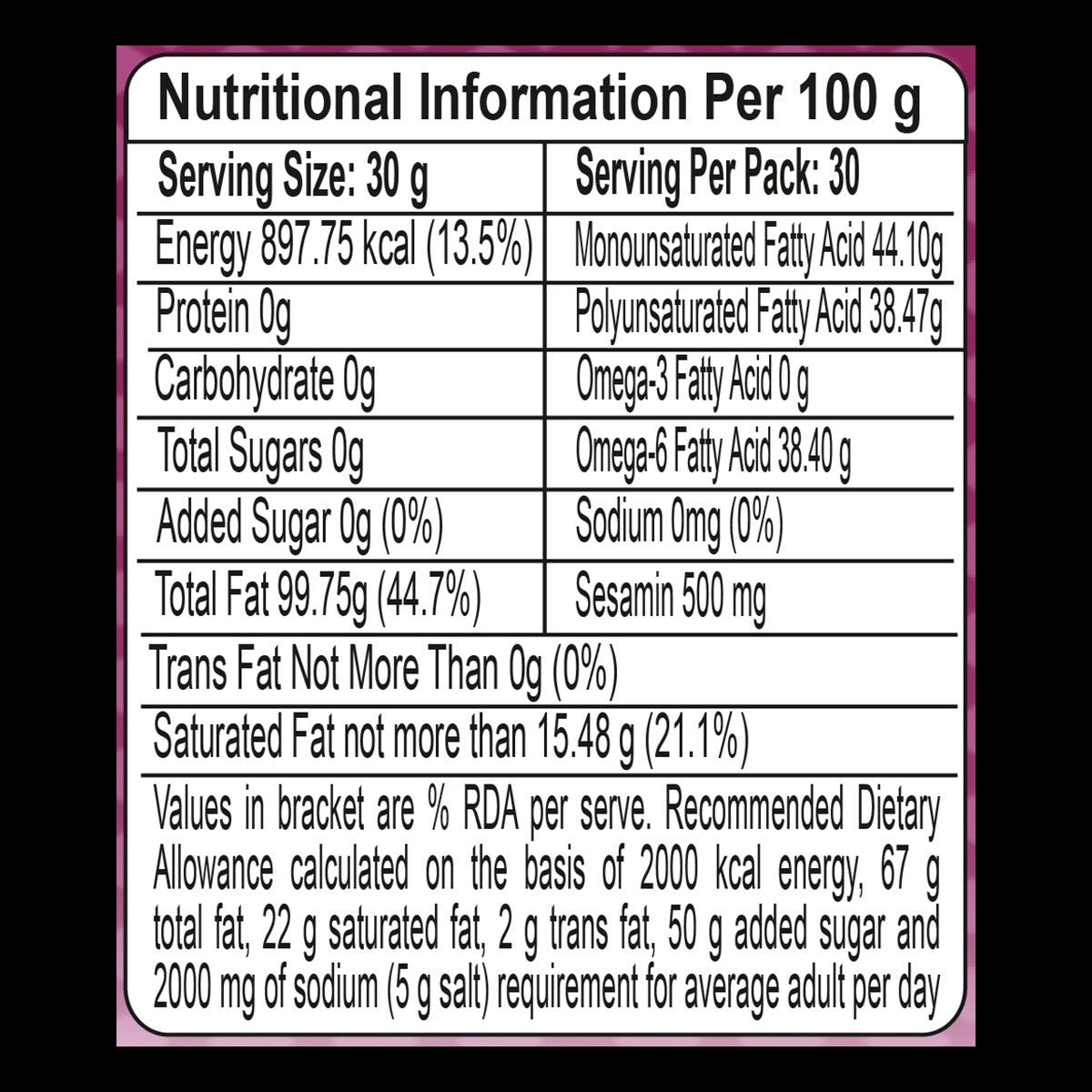 Patanjali Sesame Oil (B) 1 Ltr