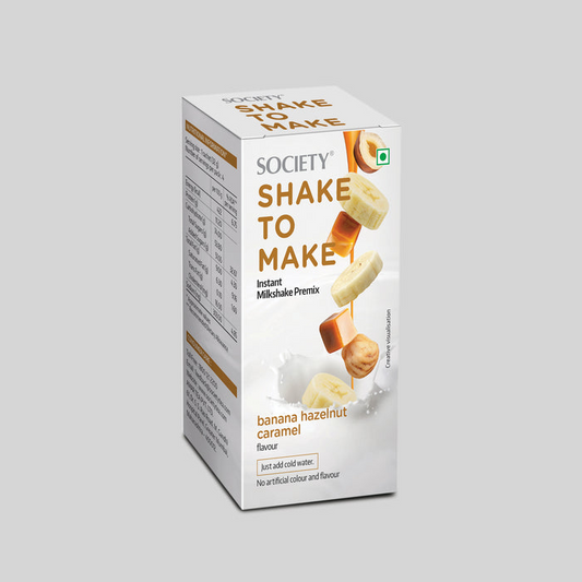 SOCIETY SHAKE TO MAKE BANANA HAZELNUT 128g