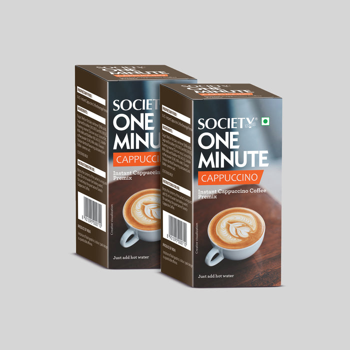 SOCIETY CAPPUCCINO PREMIX MONO CARTON 100g ( 20 g x 5 Sachets )