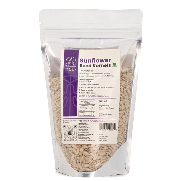 SATTVIC FOODS  Raw Sunflower Seeds (No Shell) 100g