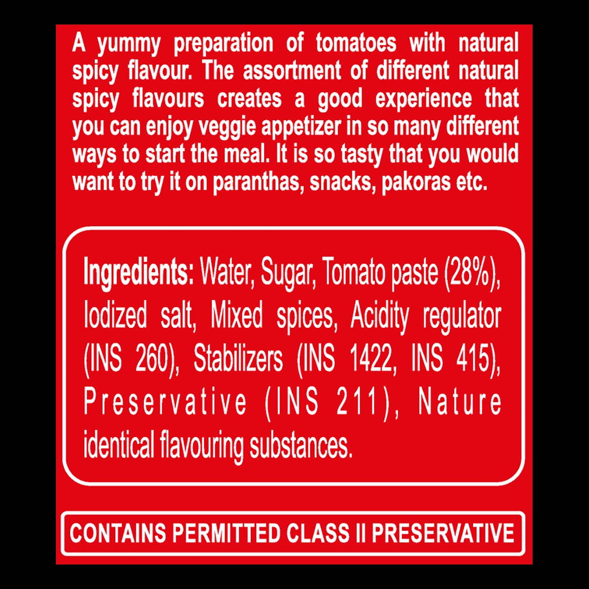 Patanjali Tomato Ketchup W/o Onion Garlic 950 ml