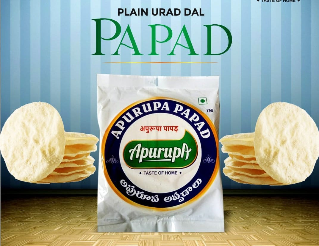 Apurupa Plain Urad Dal Papad  100g