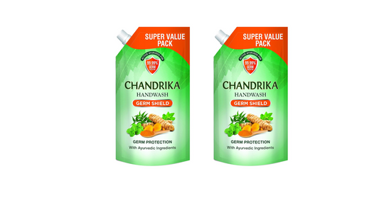 Chandrika Germ Shield Handwash 700ml Pouch (Pack of 2)