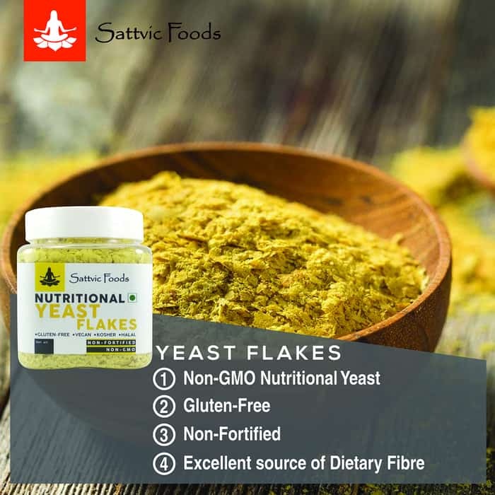 Nutritional Yeast Flakes - Non Fortified, Non GMO, Vegan, Gluten-Free 60g