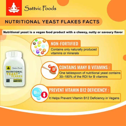 Nutritional Yeast Flakes - Non Fortified, Non GMO, Vegan, Gluten-Free 60g