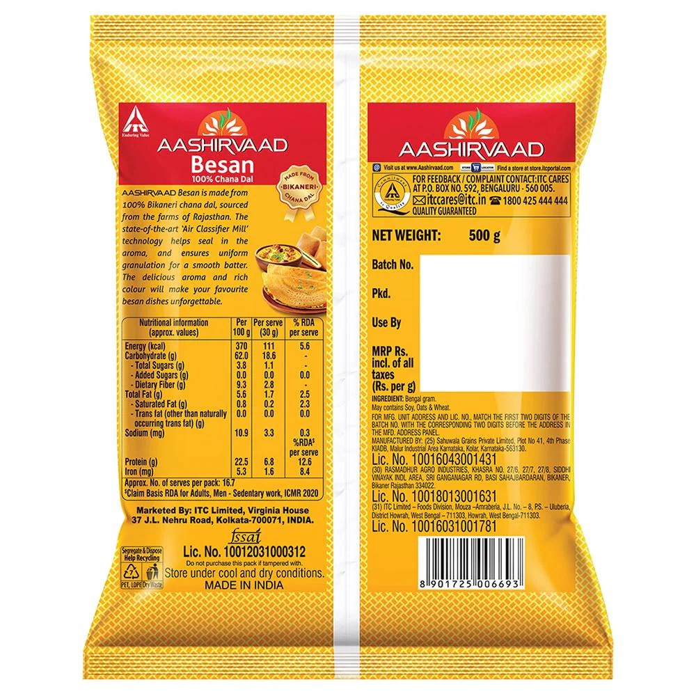 Aashirvaad Bikaneri Chana Dal Besan 500 g