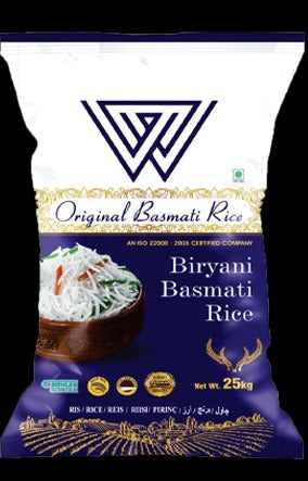 W Biryani Basmati Rice 25kg,