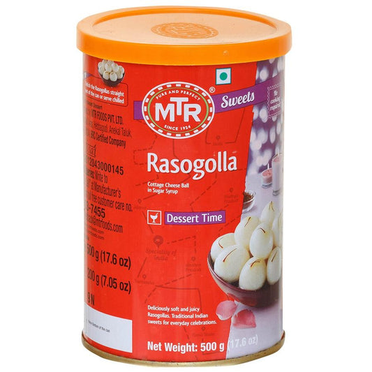 MTR RASOGOLLA 500 G TIN