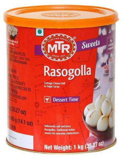 MTR RASOGOLLA 500 G TIN