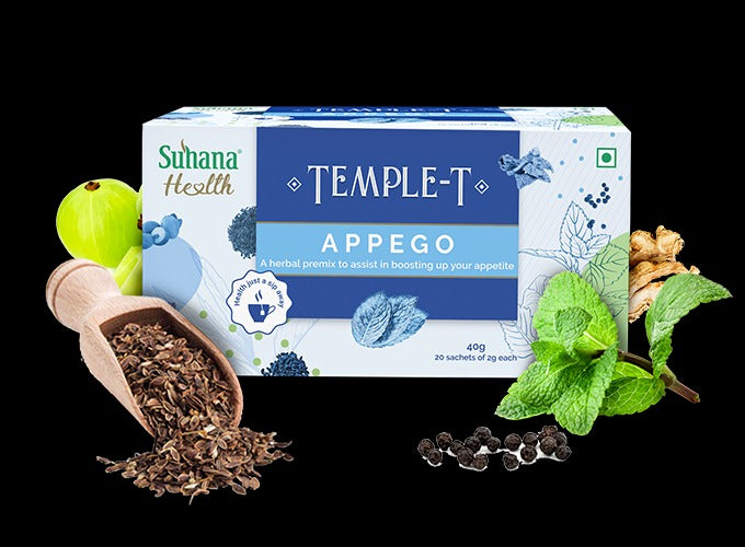 Suhana Health Appego Herbal Premix Temple T 40g - 20 sachets  (2g -each