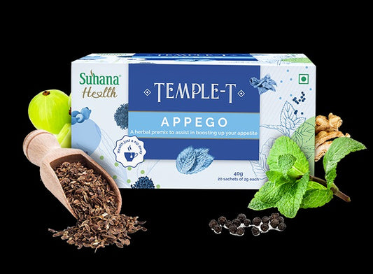 Suhana Health Appego Herbal Premix Temple T 40g - 20 sachets  (2g -each