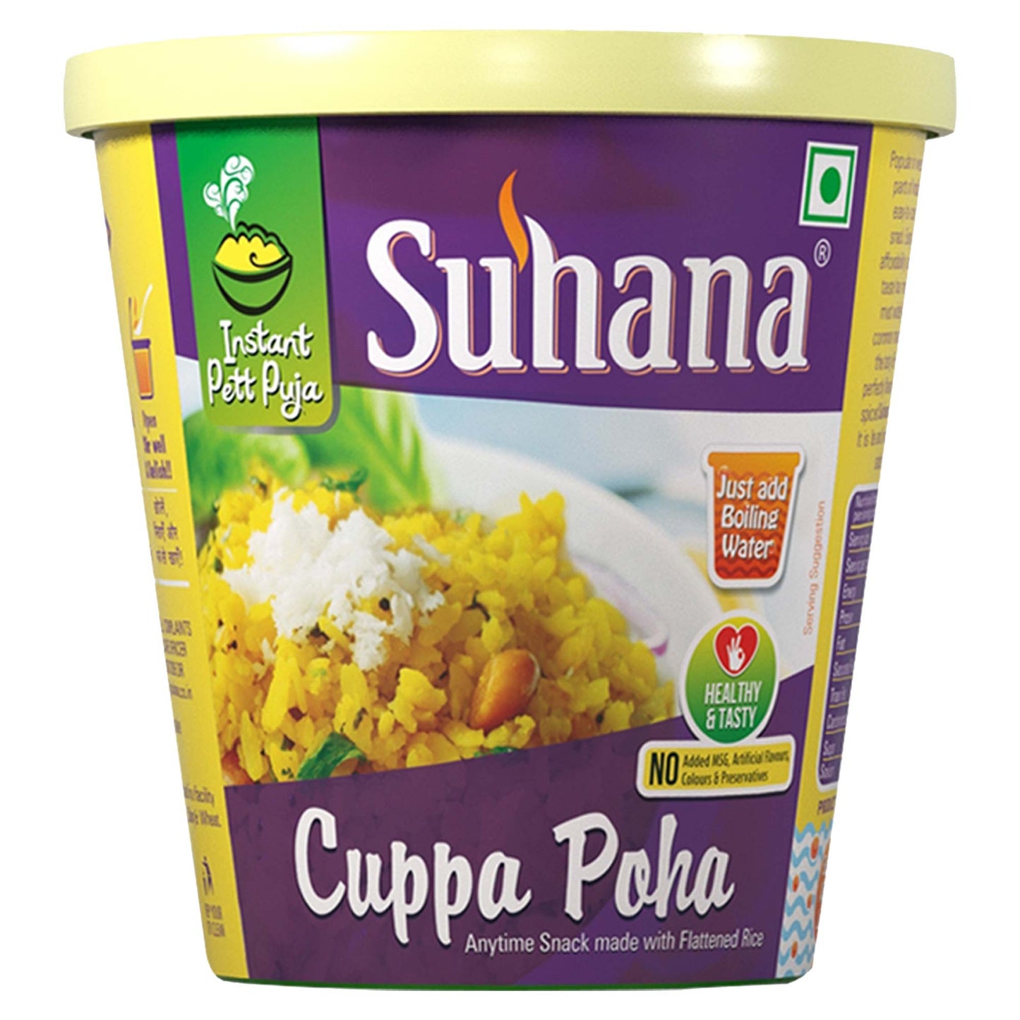 Suhana Ready To Eat Instant Poha Mix 80g Cuppa