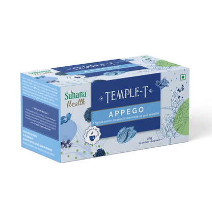 Suhana Health Appego Herbal Premix Temple T 40g - 20 sachets  (2g -each