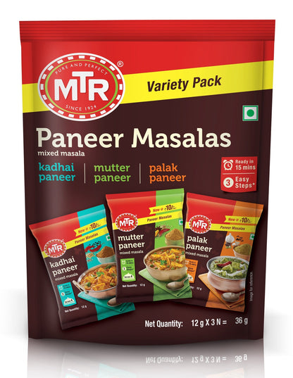 MTR PANEER MASALA VARIETY PACK 36 G (PACK OF 3)