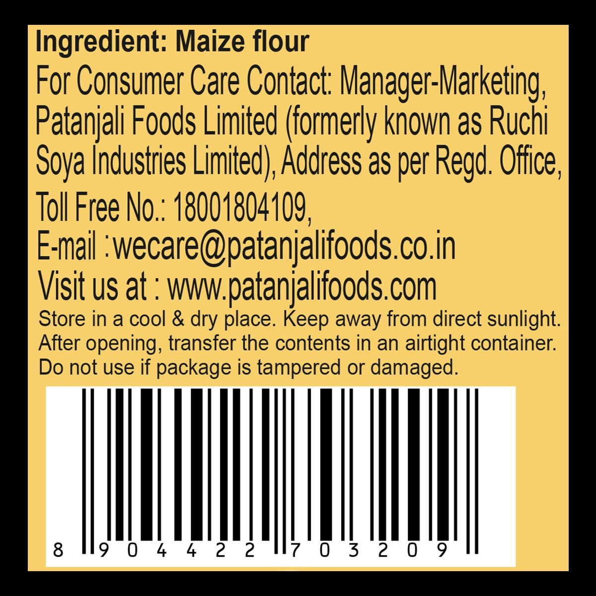 Patanjali Maize Atta 1 kg