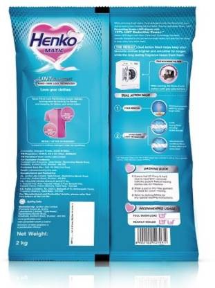 Henko Matic Front Load Detergent Powder 2 kg Pouch