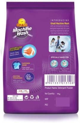 Ghadi Machine Wash Detergent Powder 1 kg  (Lavender)