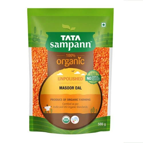 Tata Sampann OrganicMasoor Dal 500 g