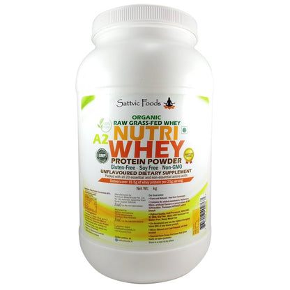 SATTVIC FOODS  Organic A2 Whey Protein Concentrate 80 %